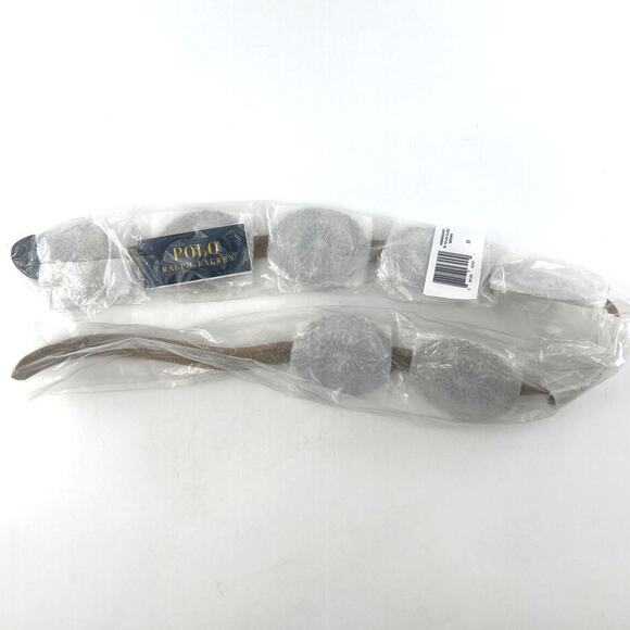 Polo Ralph Lauren Women's Brown Classics Metal Accent Suede Belt Size M - Picture 3 of 8